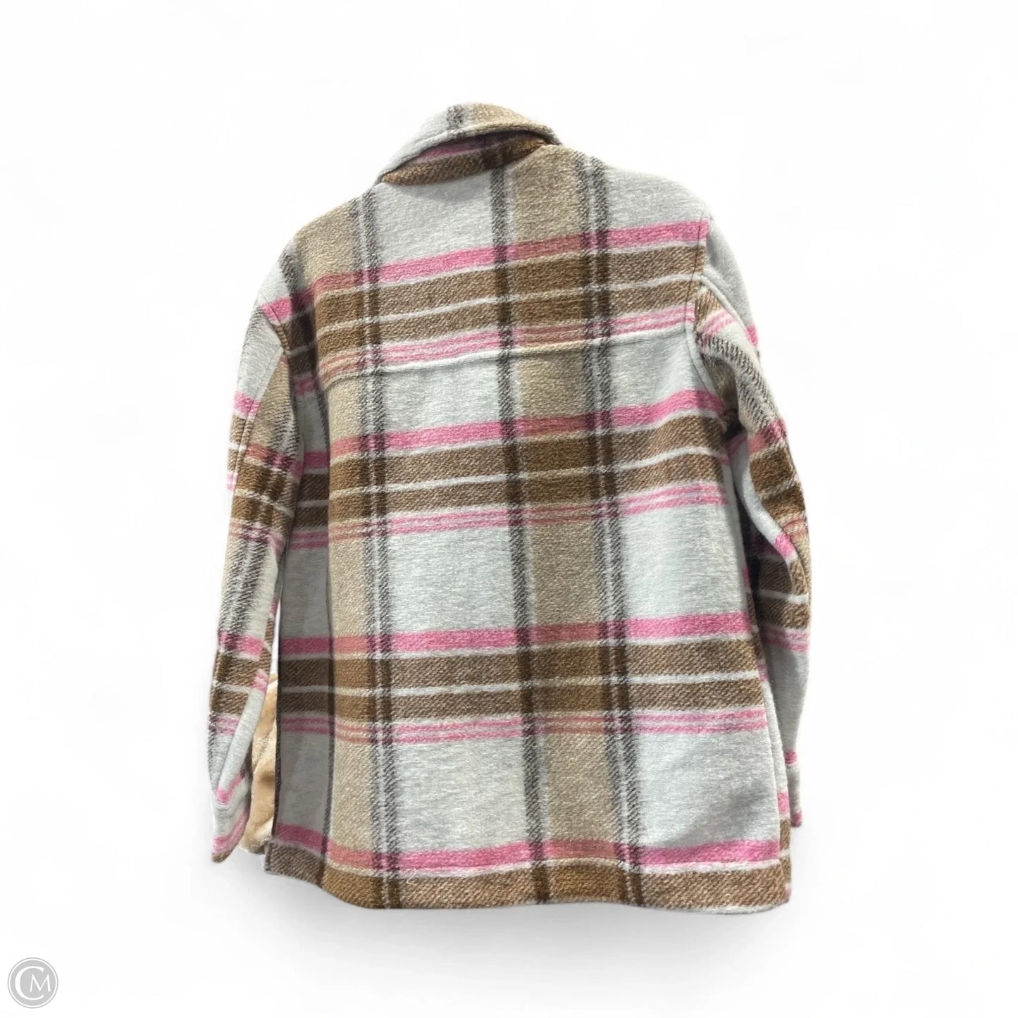 Coat Wool By Joie In Plaid Pattern, Size: S