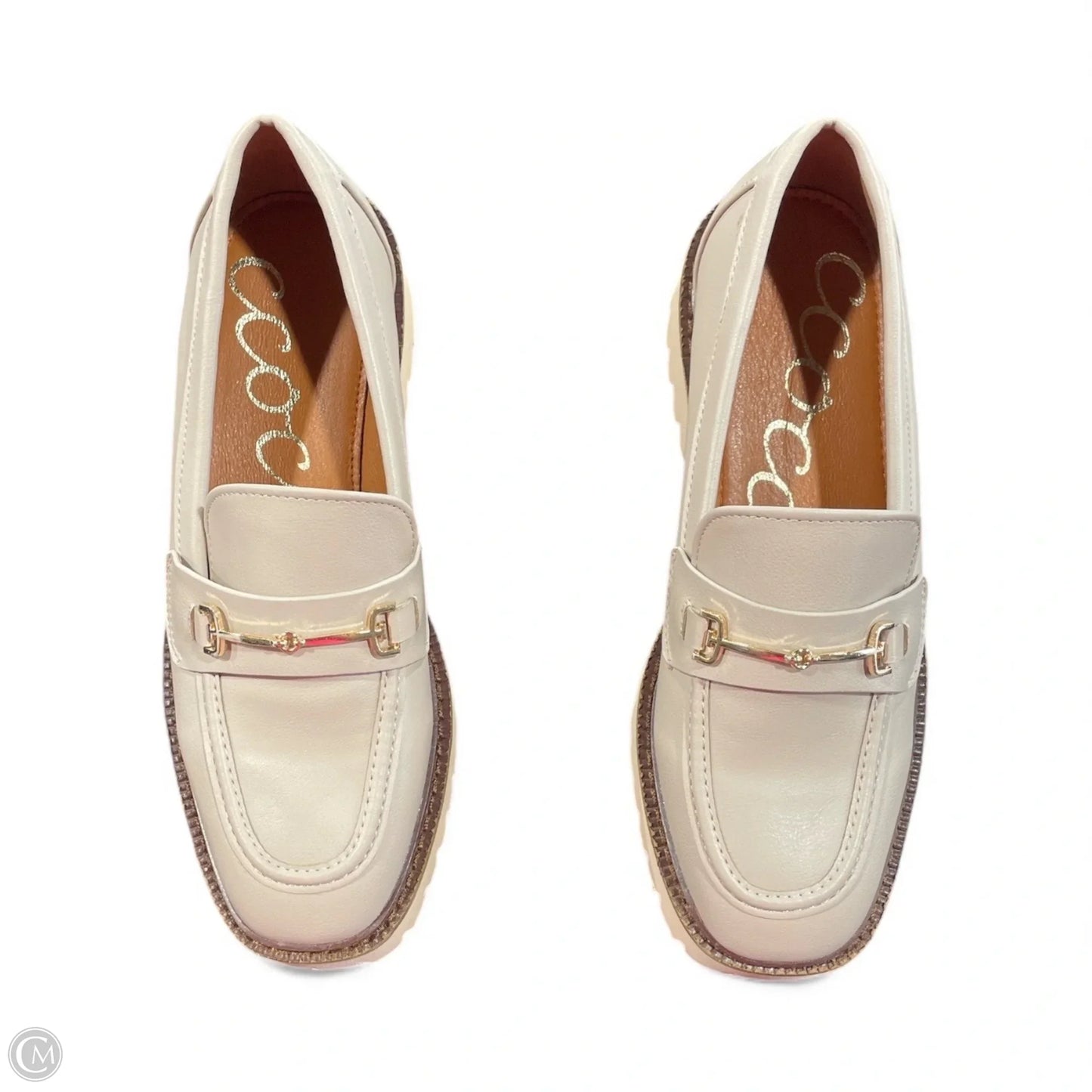 Shoes Heels Platform By Clothes Mentor In Beige, Size: 7.5