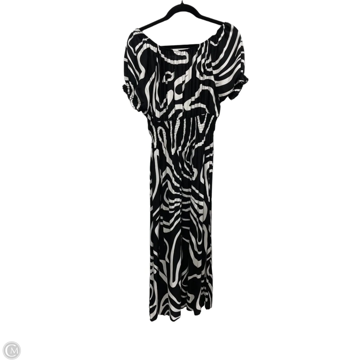 Dress Casual Maxi By Clothes Mentor In Black & White, Size: 2x