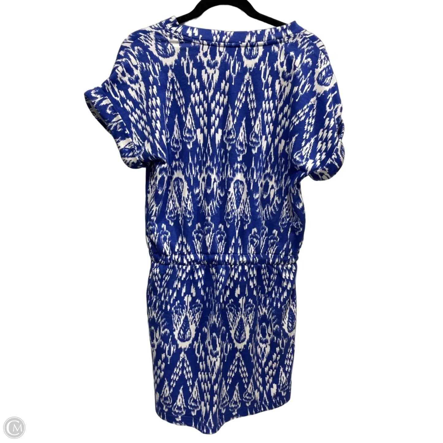 Dress Casual Midi By Lou And Grey In Blue & White, Size: M