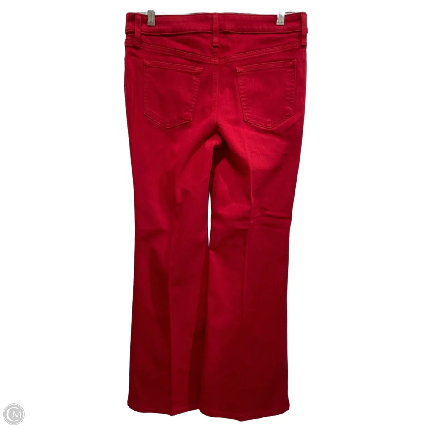 Jeans Flared By Chicos In Red Denim, Size: 4