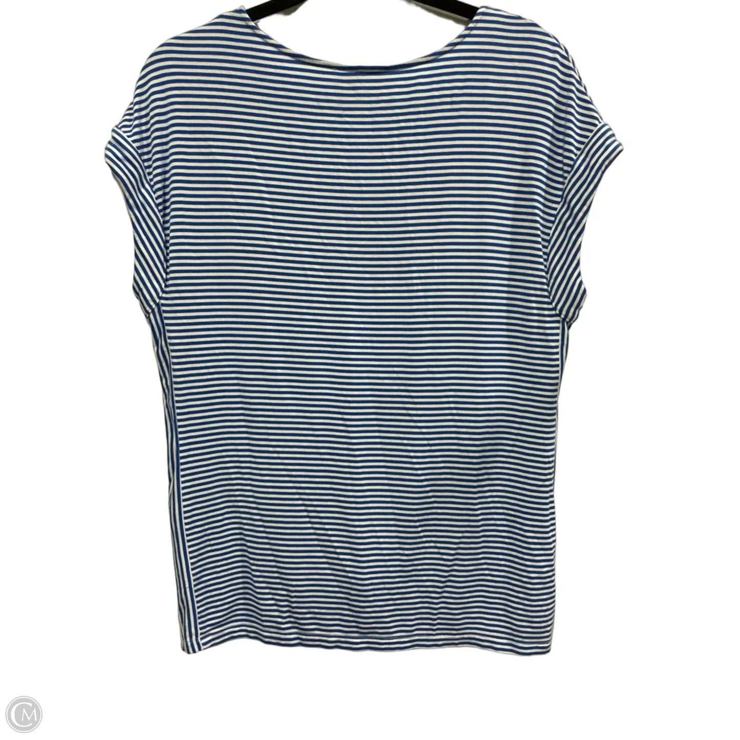 Top Short Sleeve By Workshop In Striped Pattern, Size: S