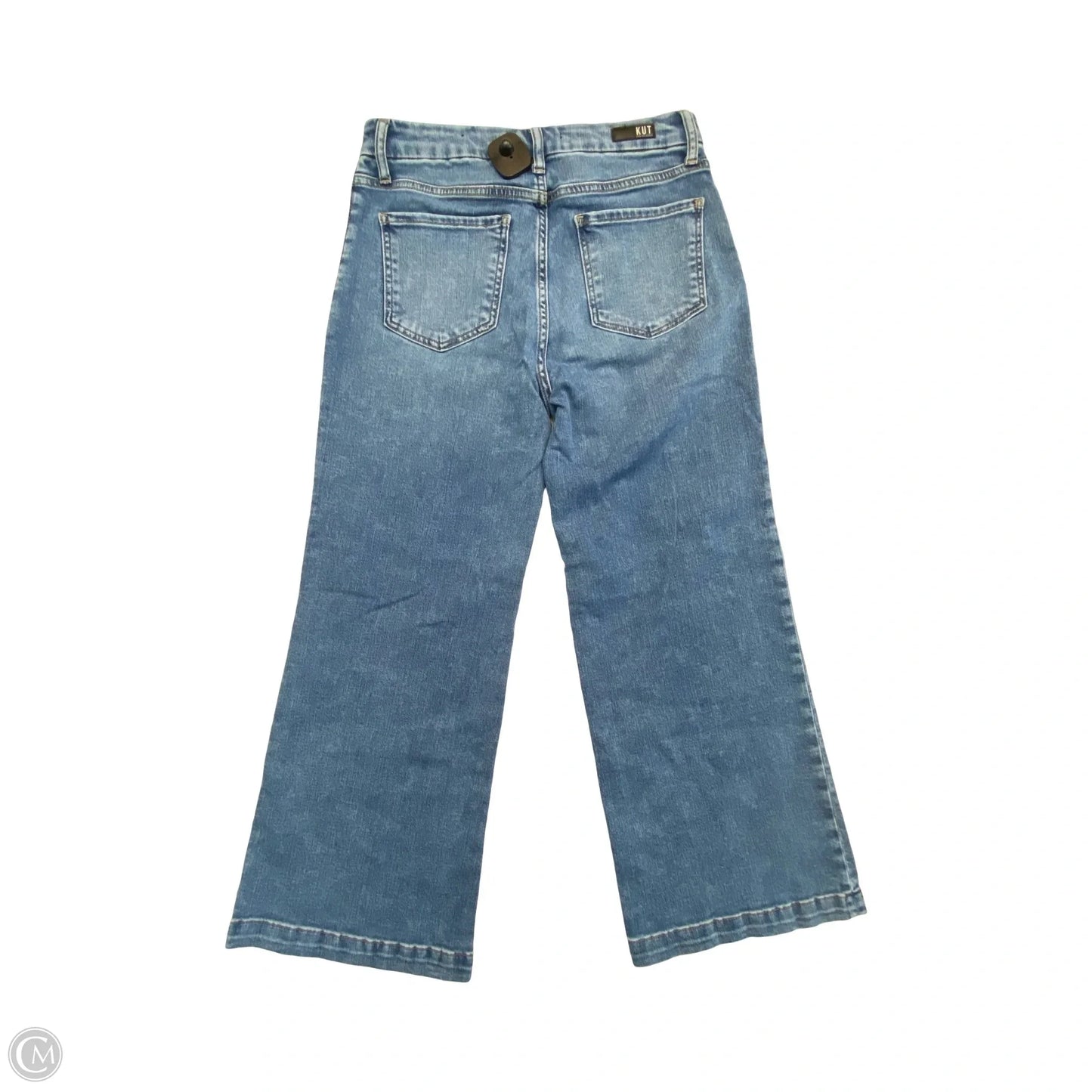 Jeans Wide Leg By Kut In Blue Denim, Size: 8l