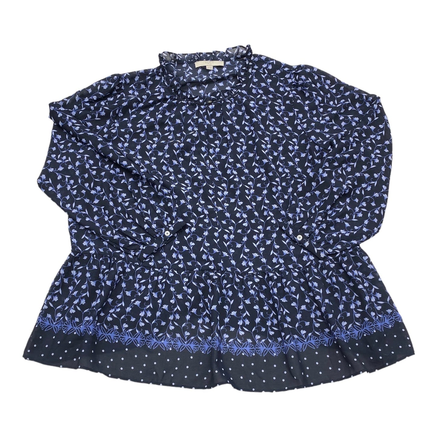 Top Long Sleeve By Loft Size: 1x