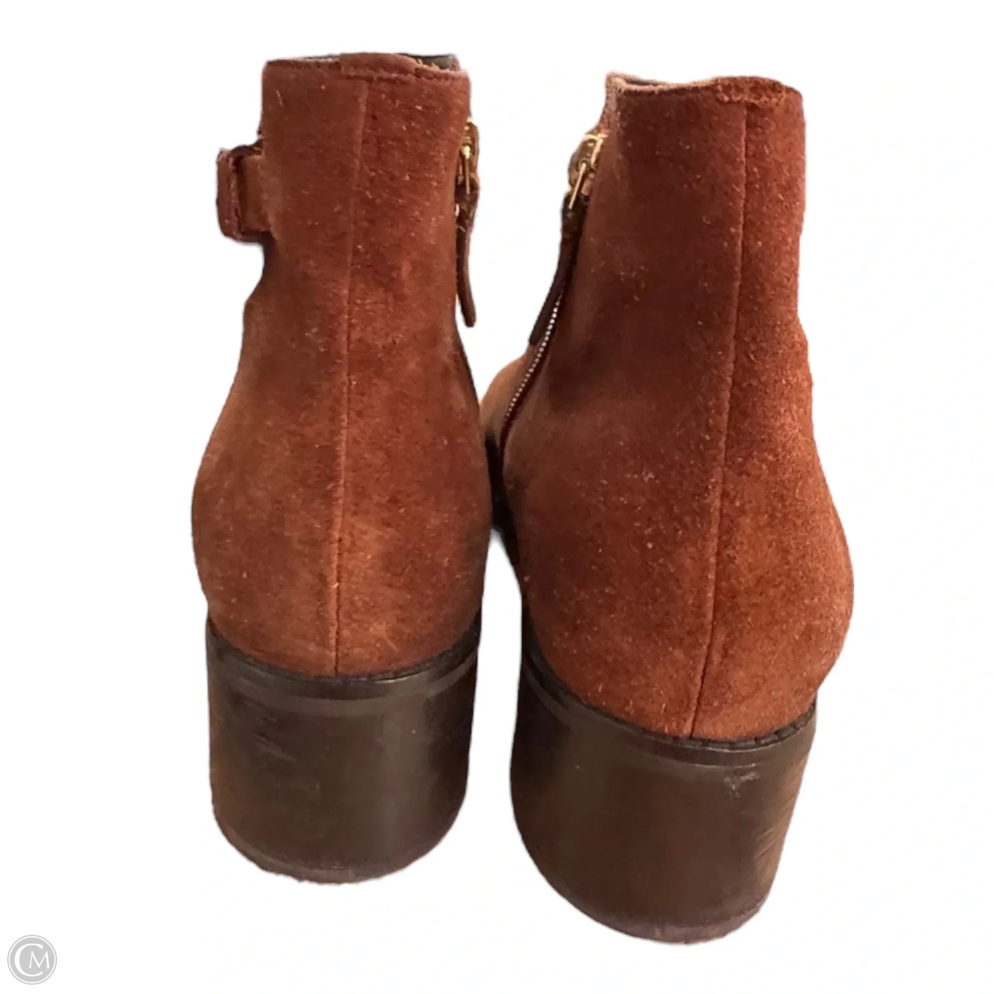 Boots Ankle Heels By Cole-haan In Brown, Size: 7.5