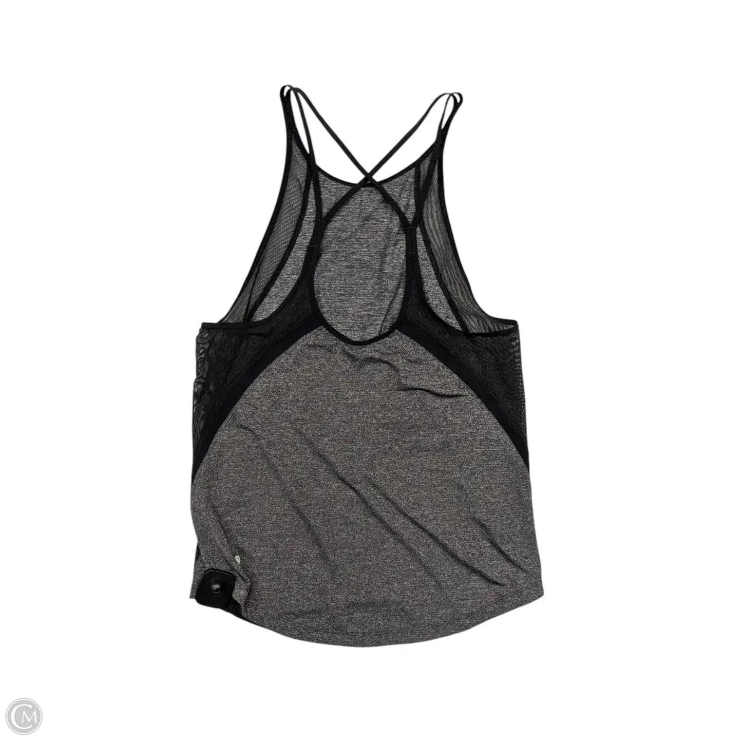 Athletic Tank Top By Lululemon In Black & Grey, Size: S