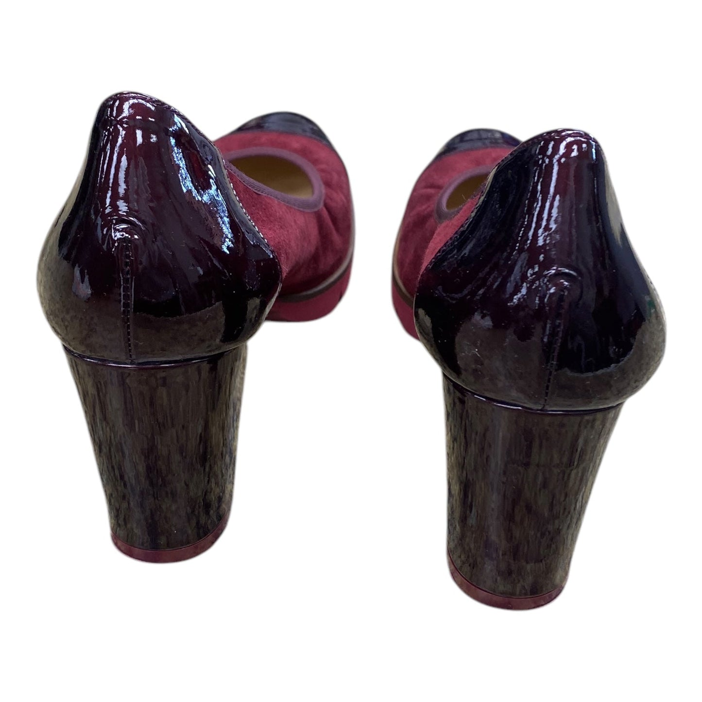 Shoes Heels Block By Gadea In Maroon, Size: 7.5