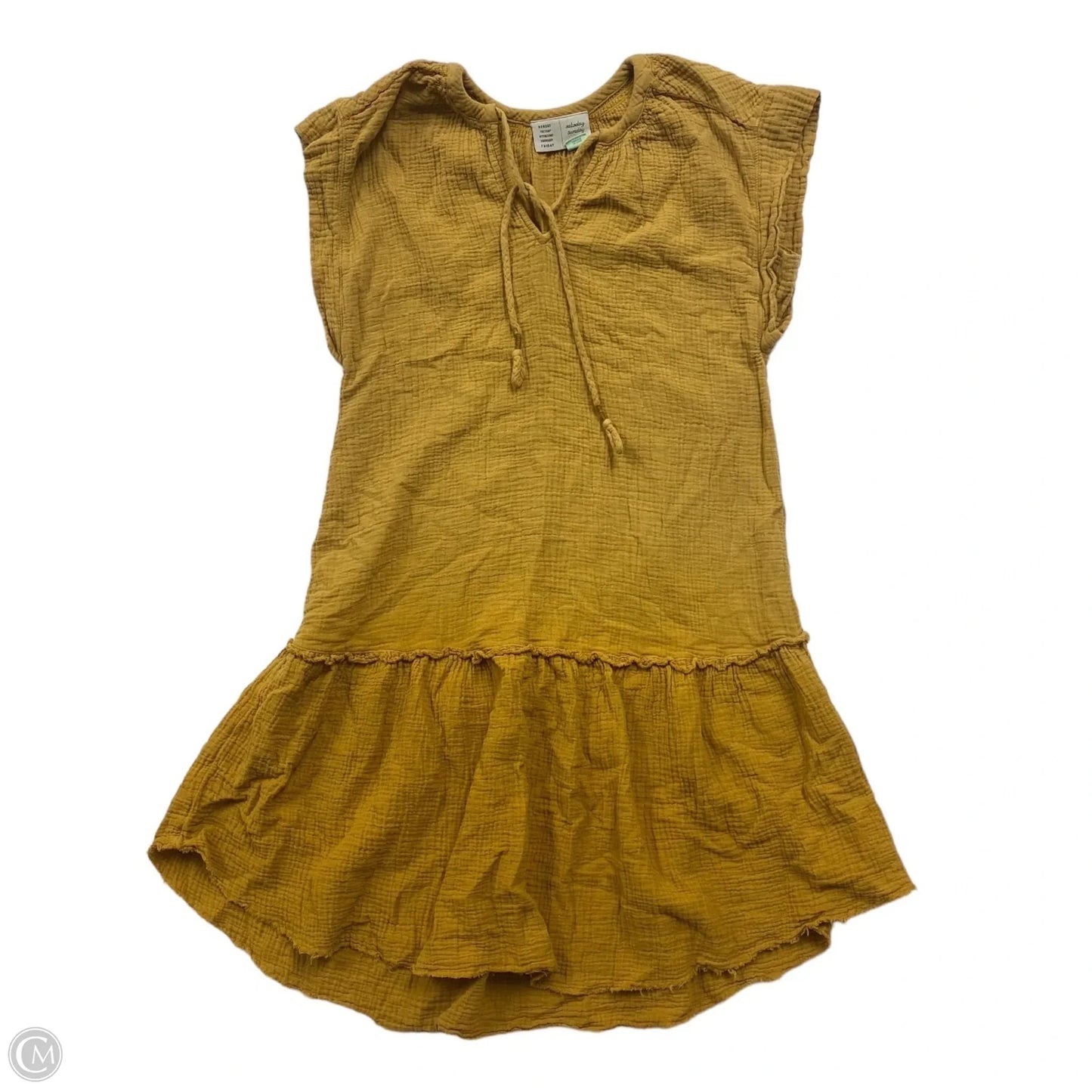 Dress Casual Midi By Saturday/sunday In Yellow, Size: Xs