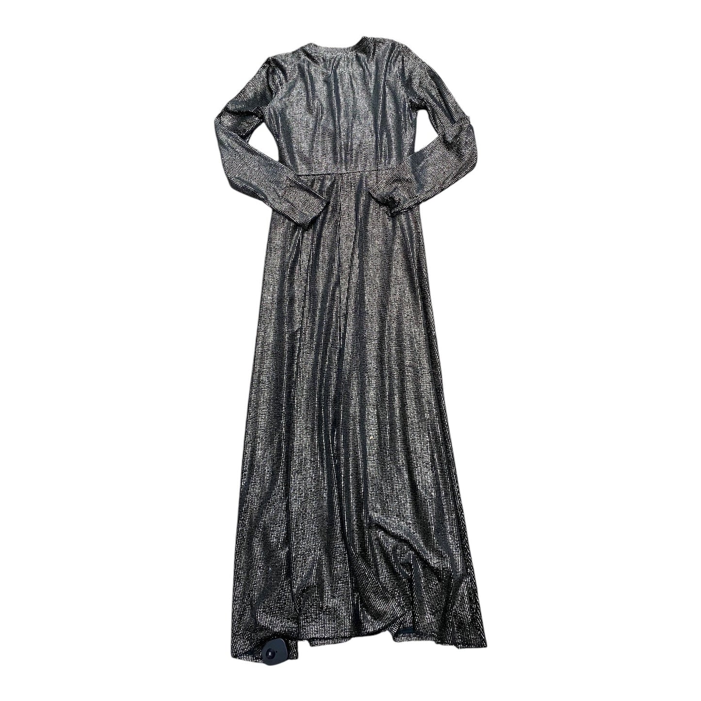 Dress Casual Maxi By Halogen In Black & Gold, Size: S