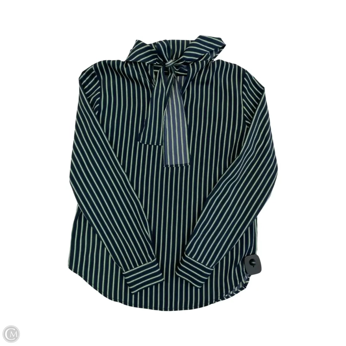 Top Long Sleeve By Ann Taylor In Blue & Green, Size: Xxs