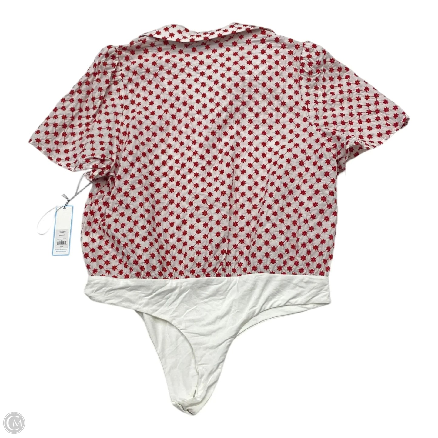 Bodysuit By Draper James In Red & White, Size: Xxl
