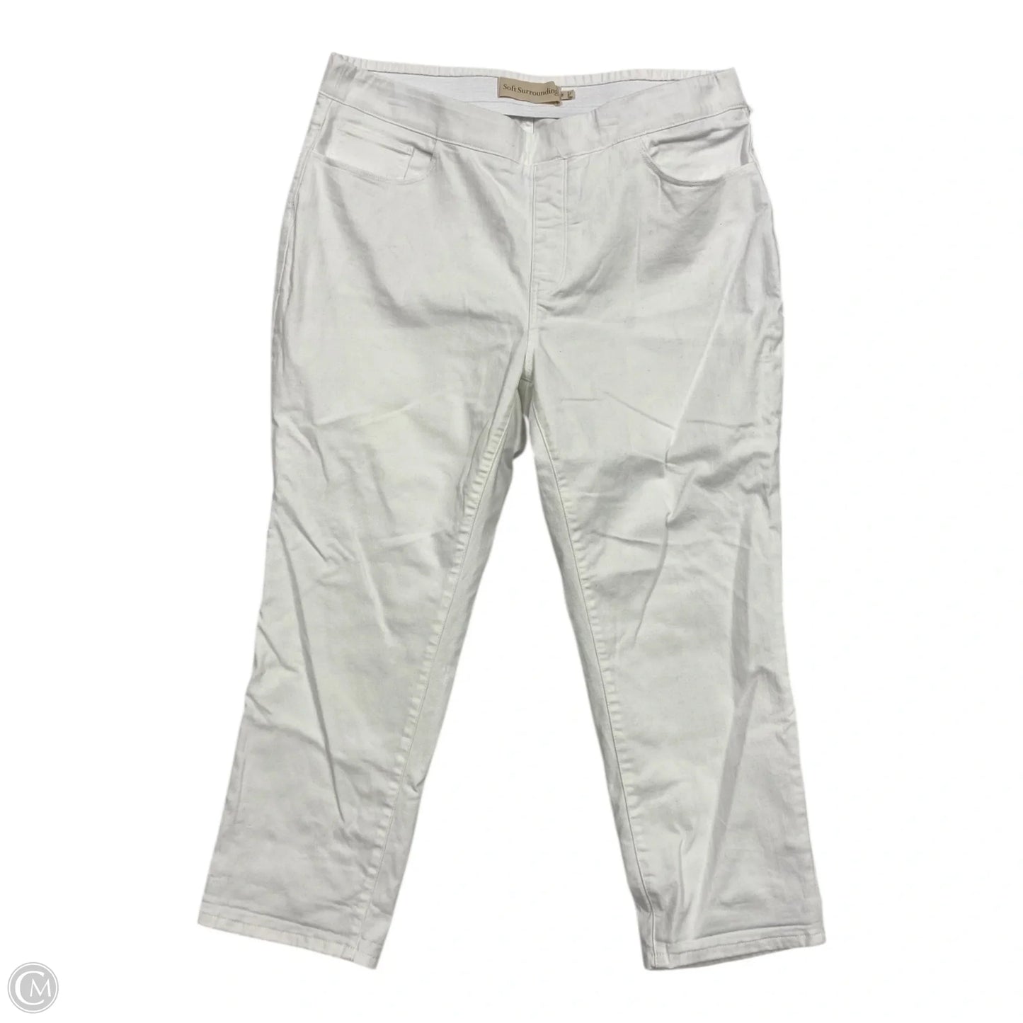 Jeans Straight By Soft Surroundings In White, Size: 1x