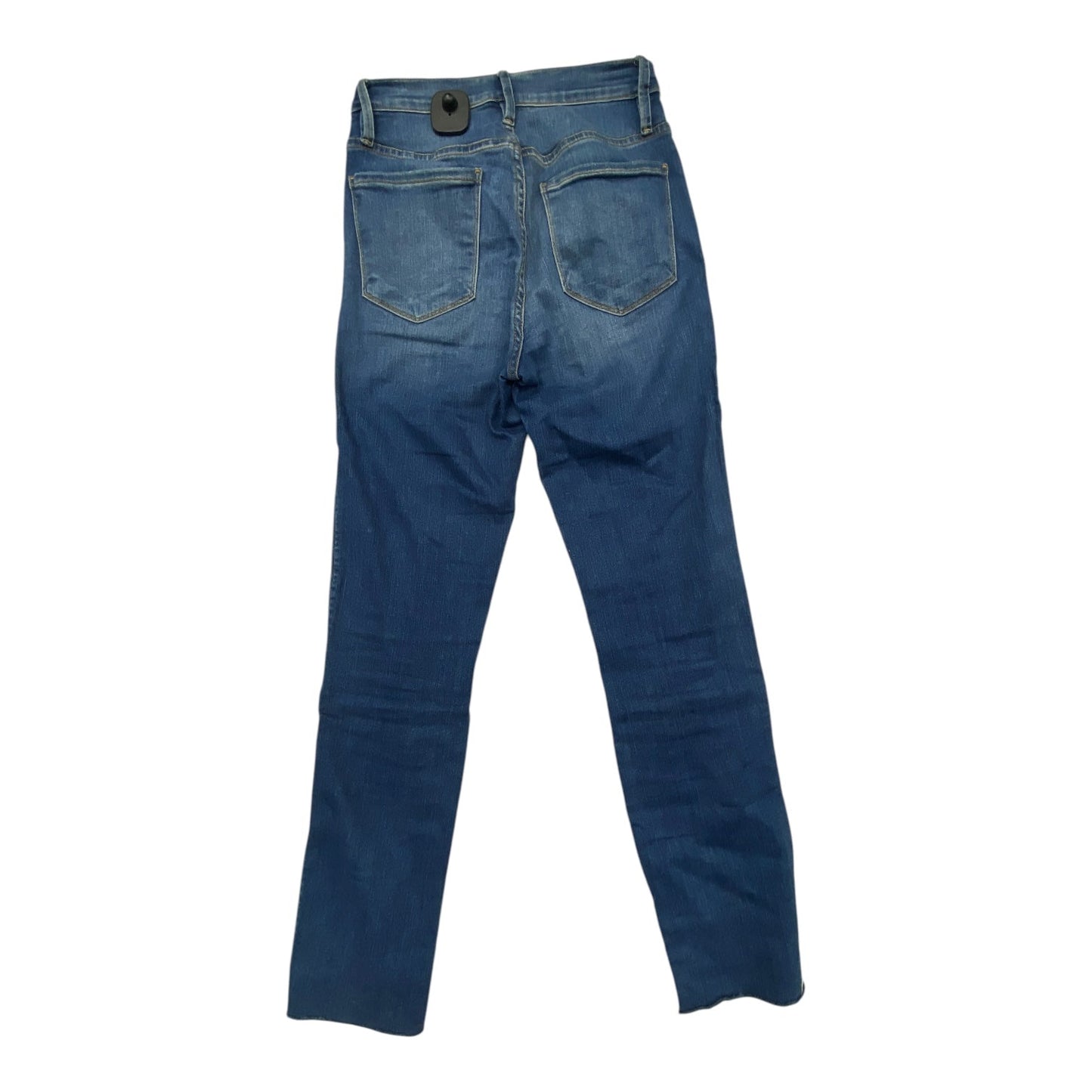 Jeans Straight By Frame In Blue Denim, Size: 0