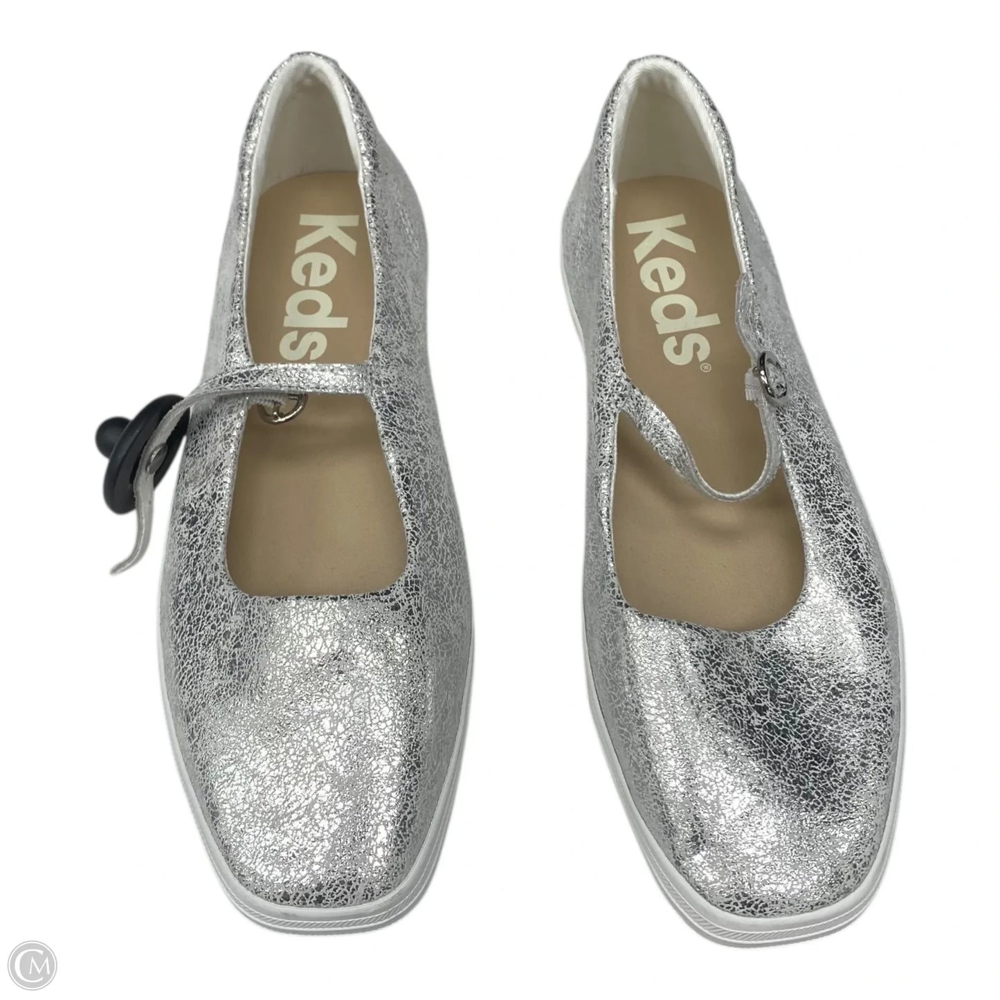 Shoes Flats By Keds In Silver, Size: 9.5