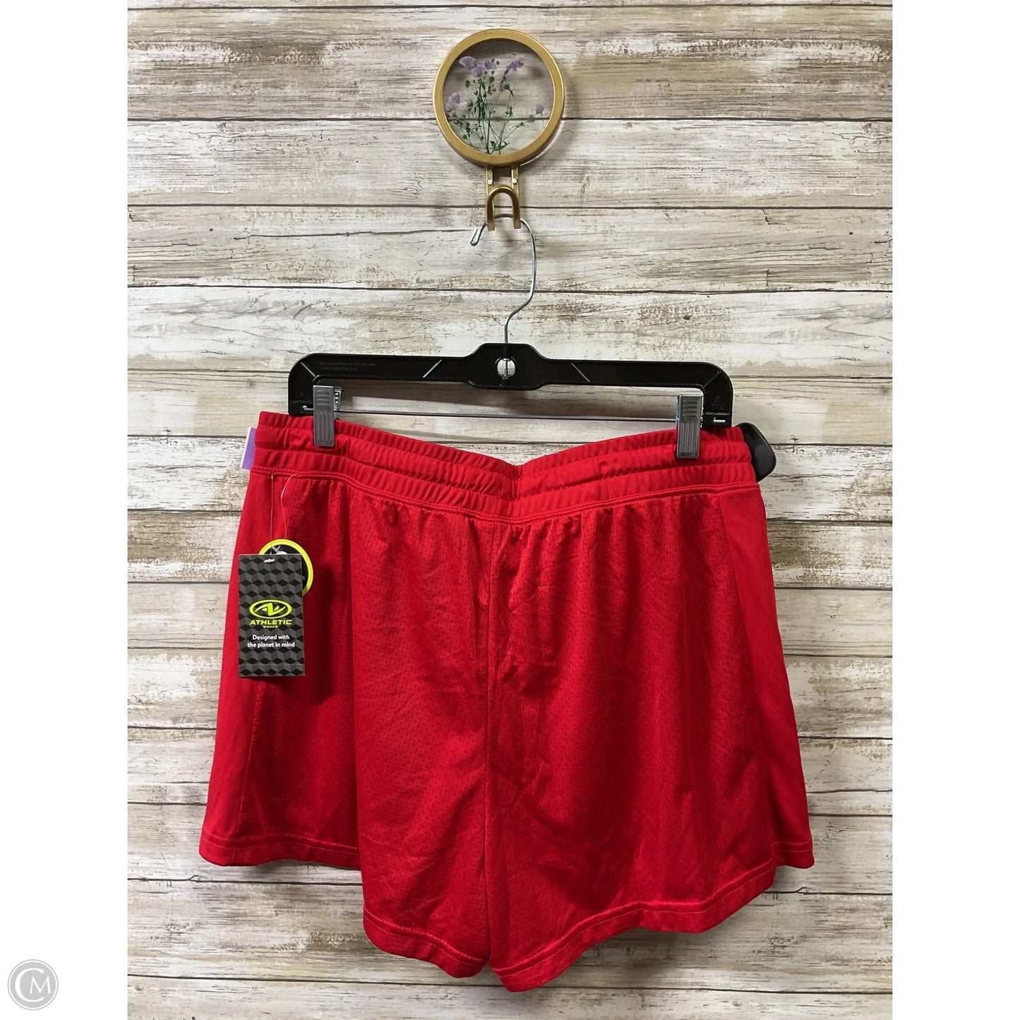 Athletic Shorts By Athletic Works In Red, Size: L