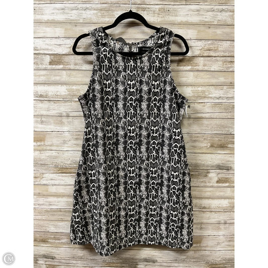 Dress Casual Short By Karen Kane In Snakeskin Print, Size: Xl