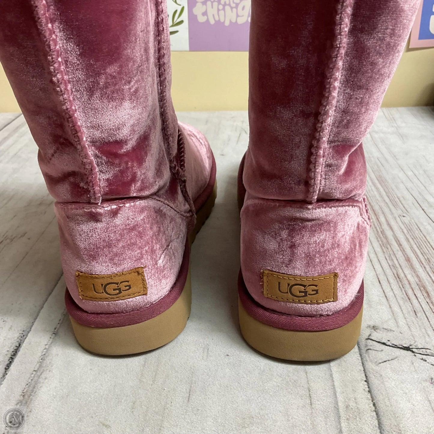 Boots Designer By Ugg In Pink, Size: 10