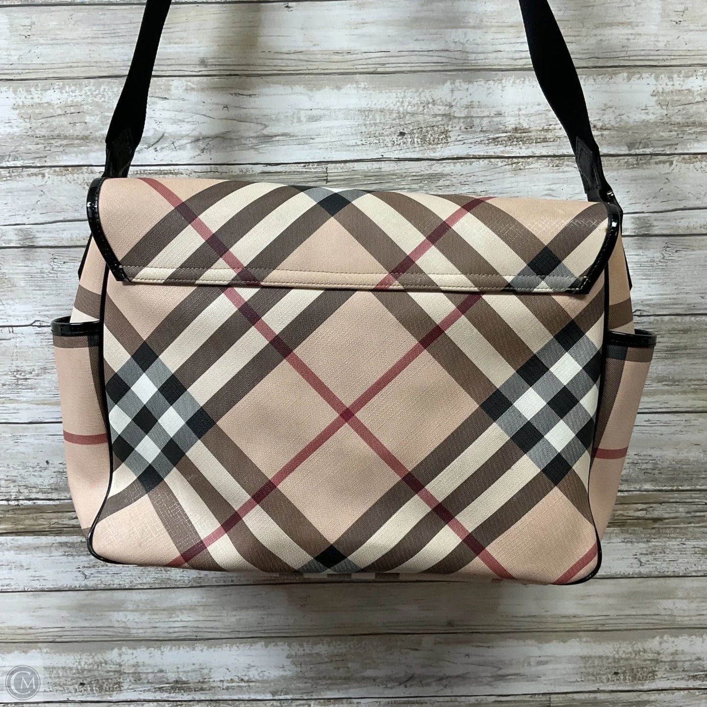 Laptop Bag Luxury Designer By Burberry, Size: Large