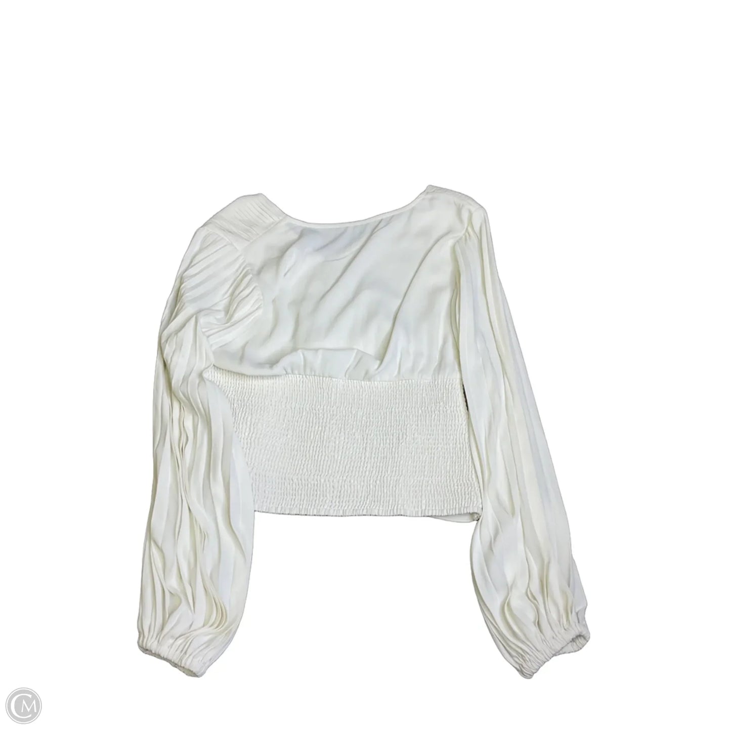Top Long Sleeve By White House Black Market In Cream, Size: 4