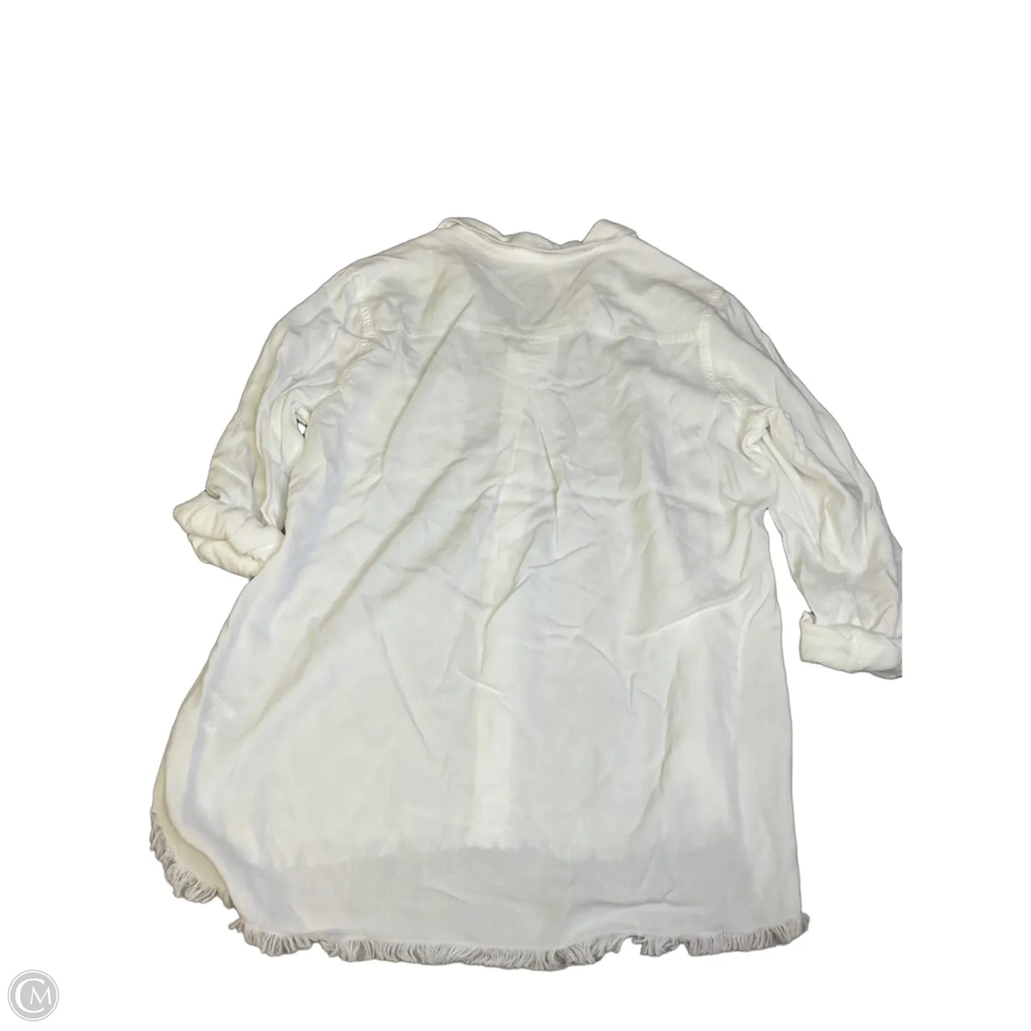 Top Long Sleeve By Cloth & Stone In White, Size: M