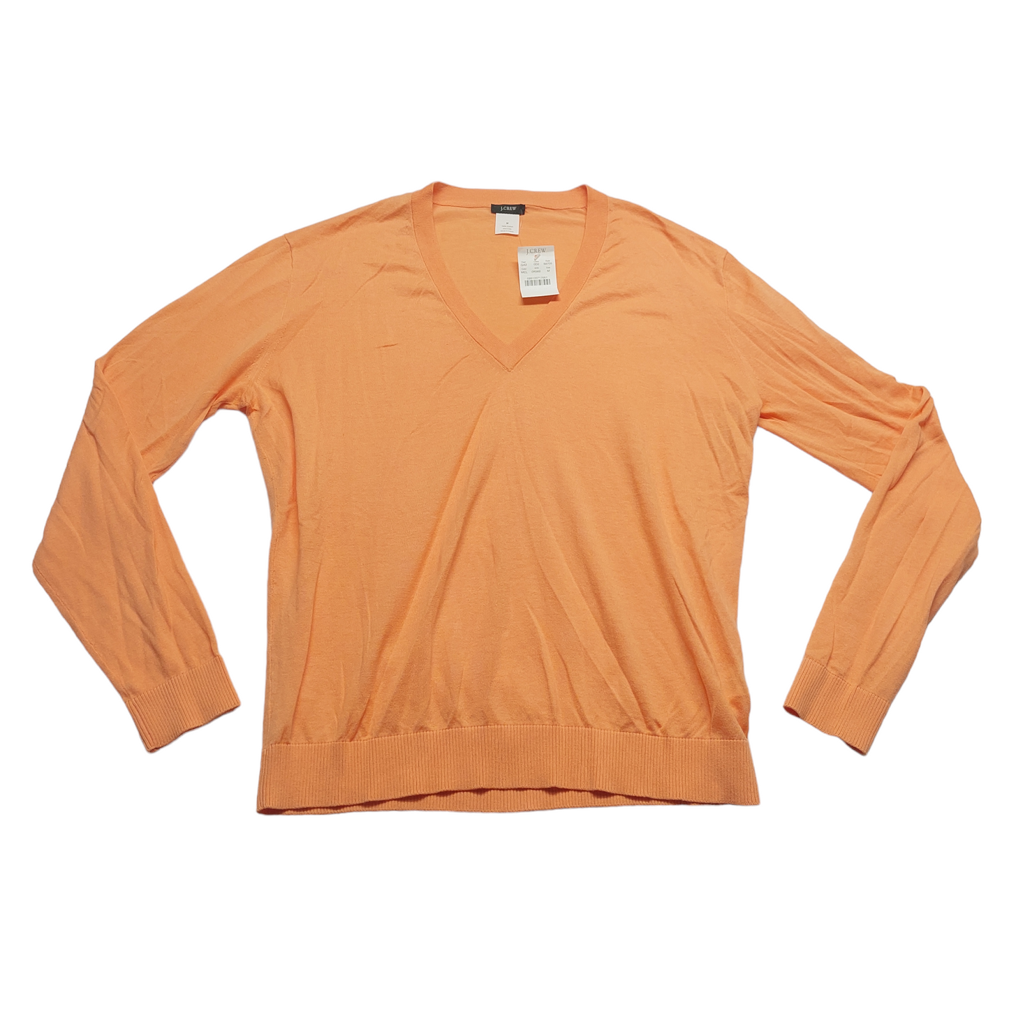 Orange Top Long Sleeve J Crew, Size M