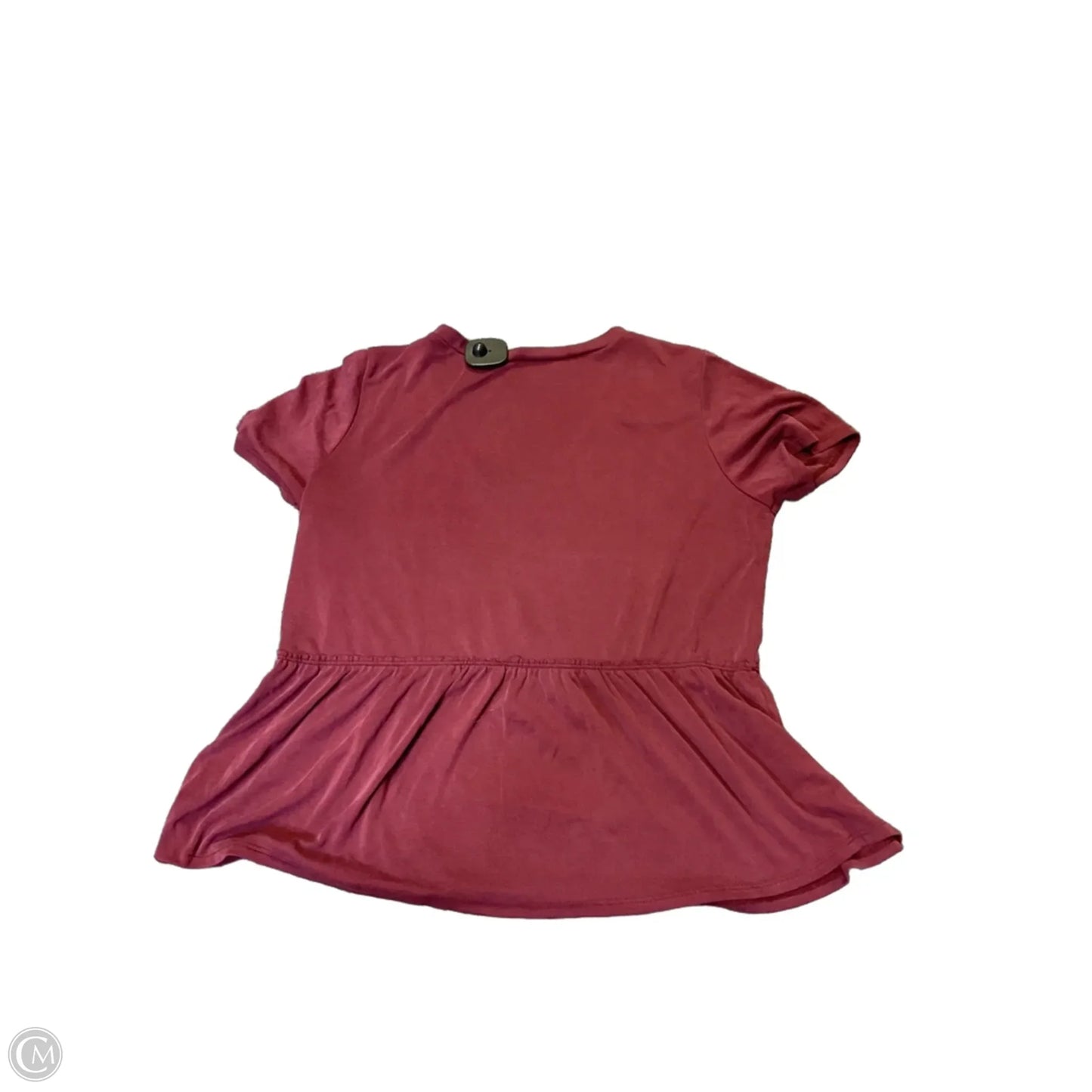 Top Short Sleeve By Cme In Red, Size: L