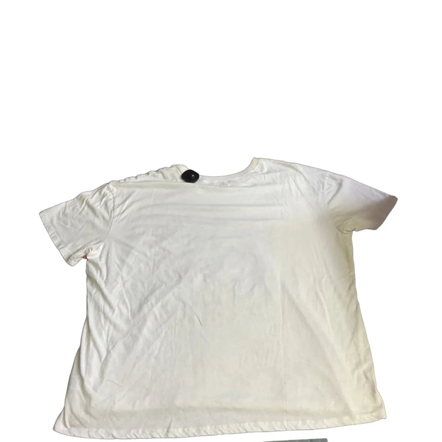 Top Short Sleeve By Time And Tru In White, Size: 1x