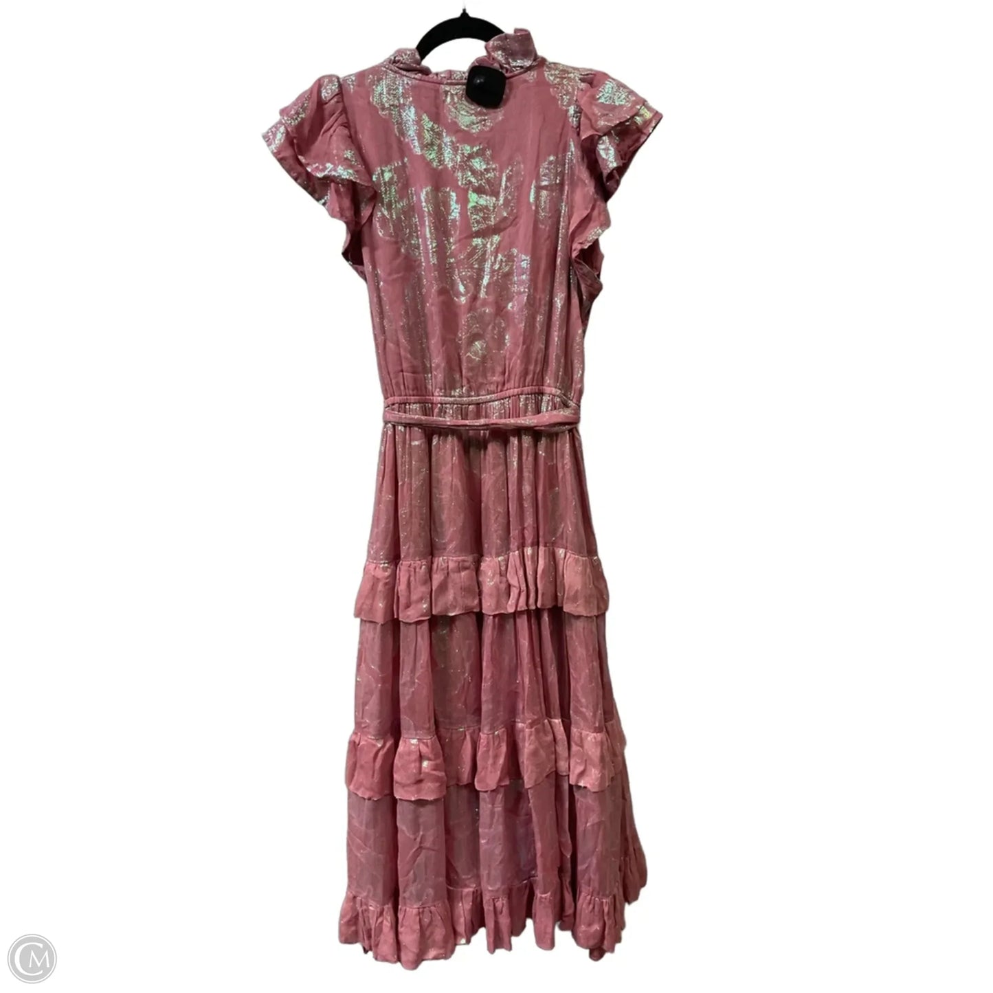Dress Party Midi By Clothes Mentor In Pink, Size: L