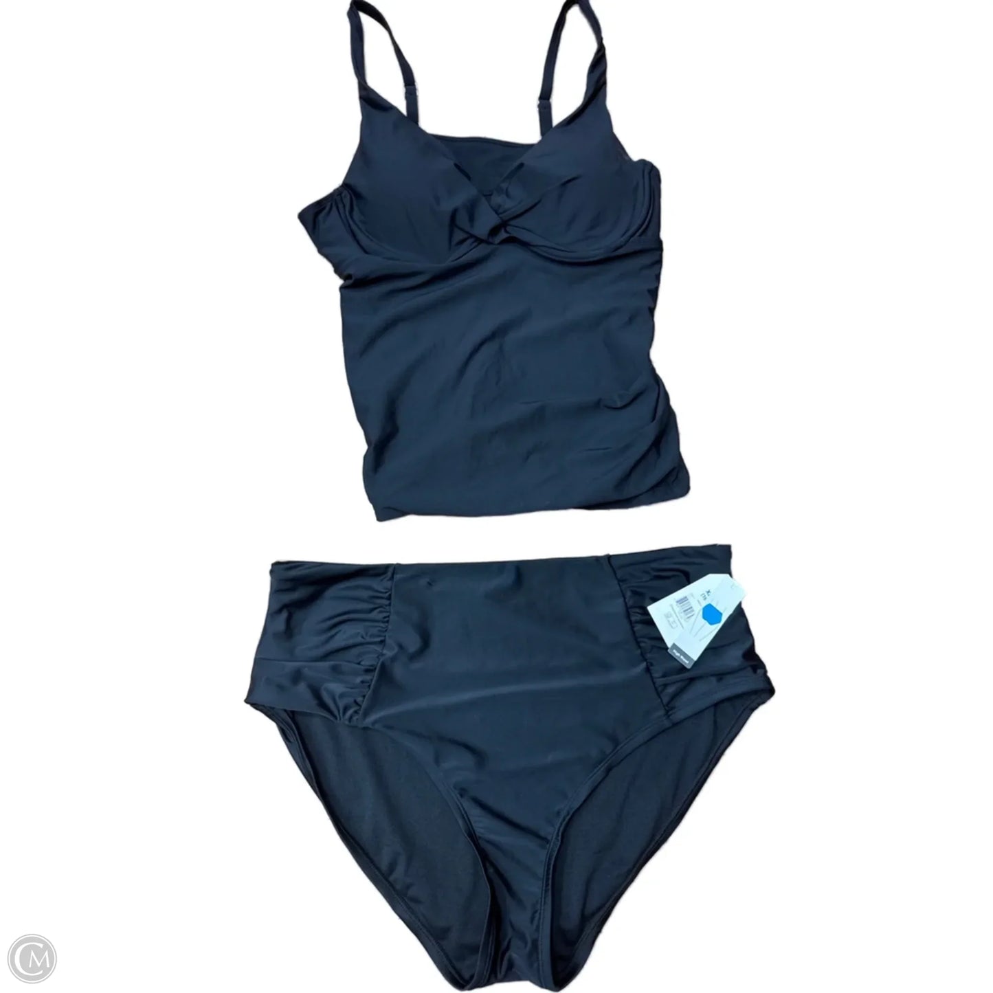 Swimsuit 2pc By Time And Tru In Black, Size: Xl