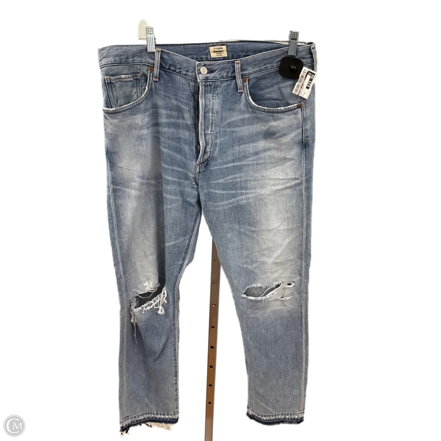 Jeans Straight By Citizens Of Humanity In Blue Denim, Size: 14