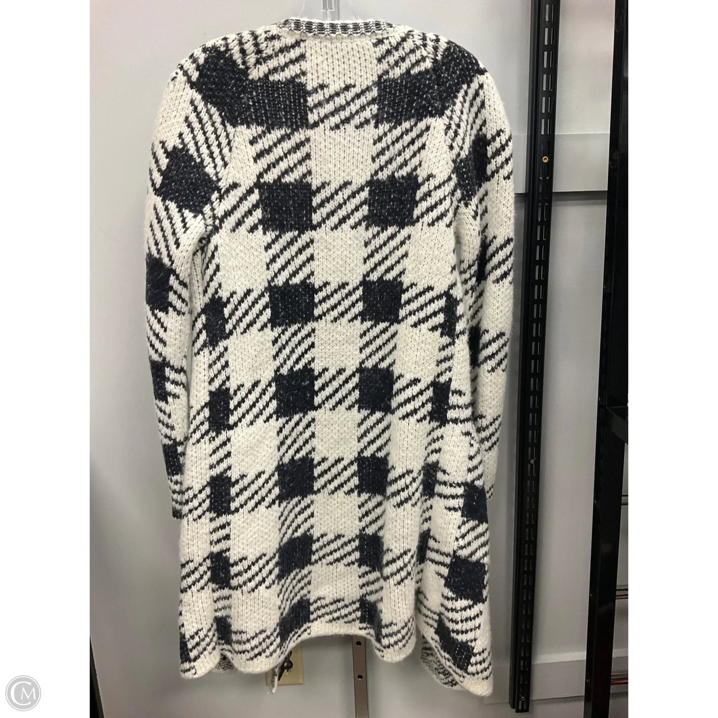 Sweater Cardigan By White House Black Market In Black & Cream, Size: S