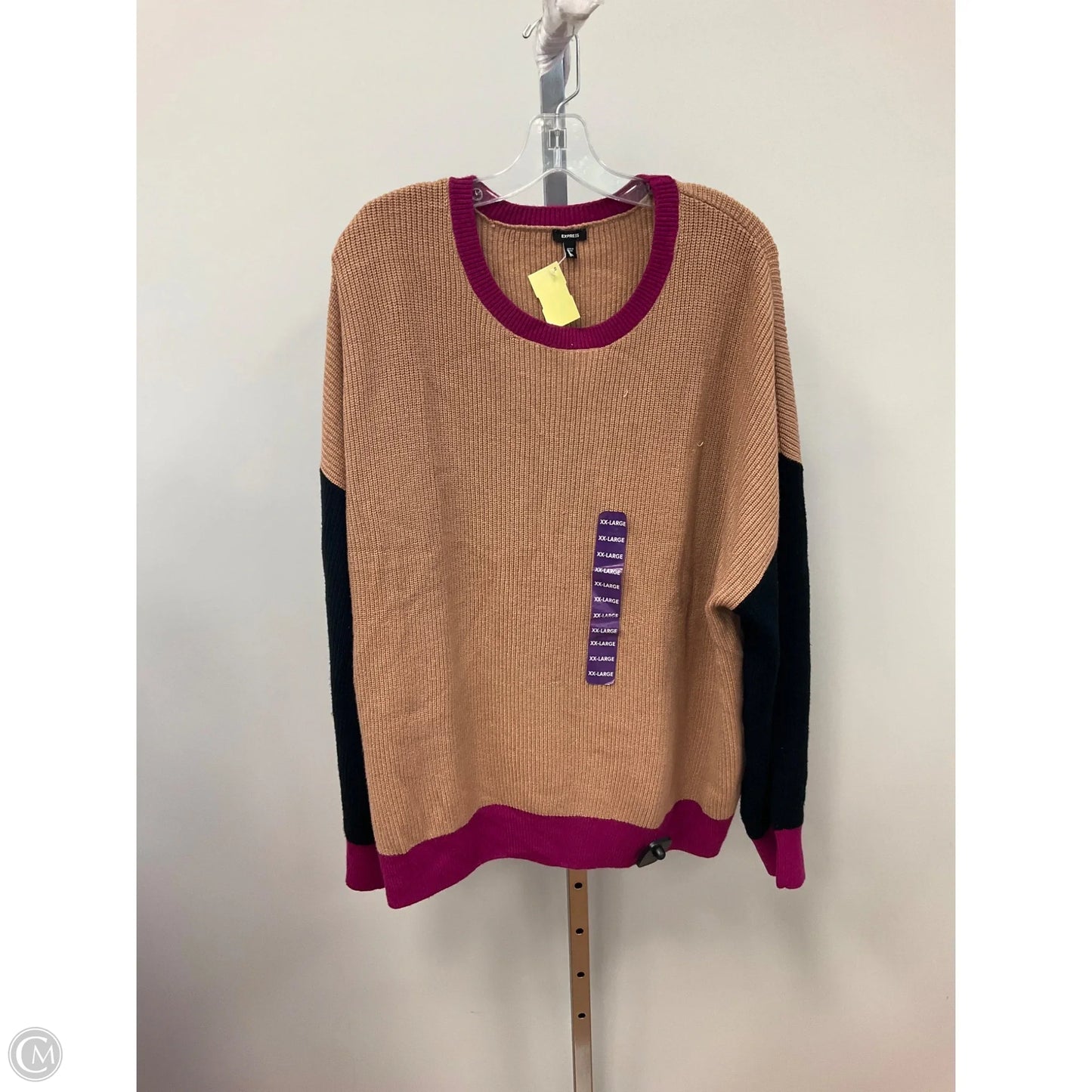 Sweater By Express In Tan, Size: Xxl
