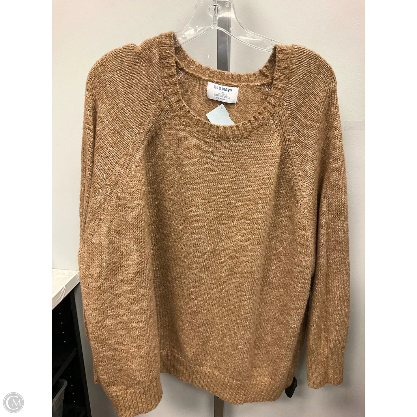Sweater By Old Navy In Tan, Size: 2x