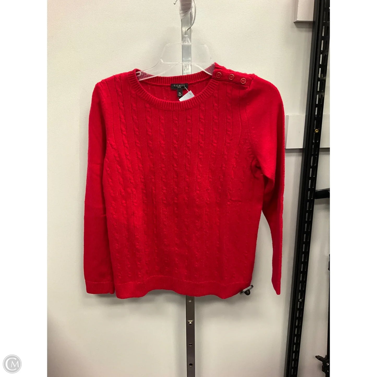 Sweater By Talbots In Red, Size: Mp