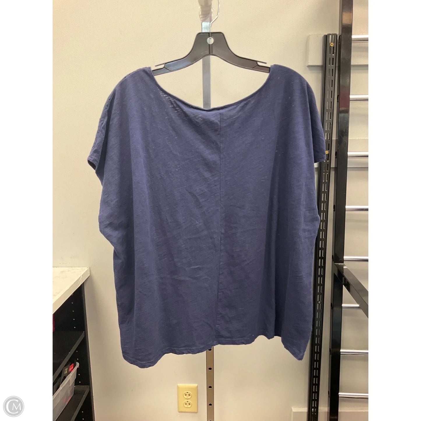 Top Short Sleeve By Old Navy In Navy, Size: Xxl