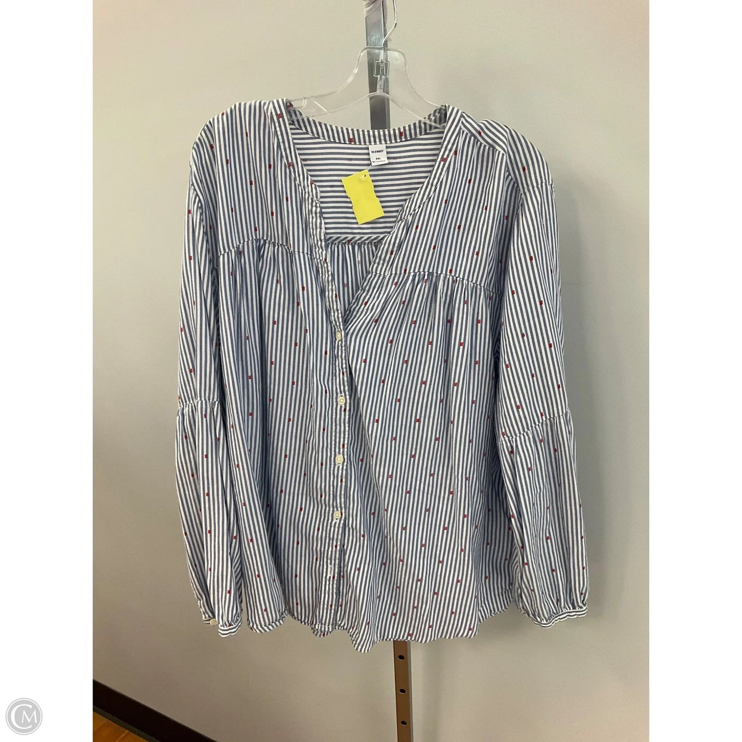 Top Long Sleeve By Old Navy In Striped Pattern, Size: Xxl
