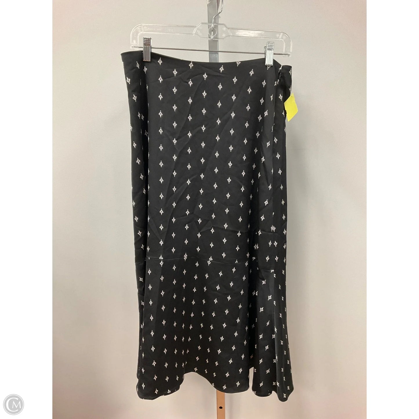 Skirt Midi By Loft In Black & White, Size: 10