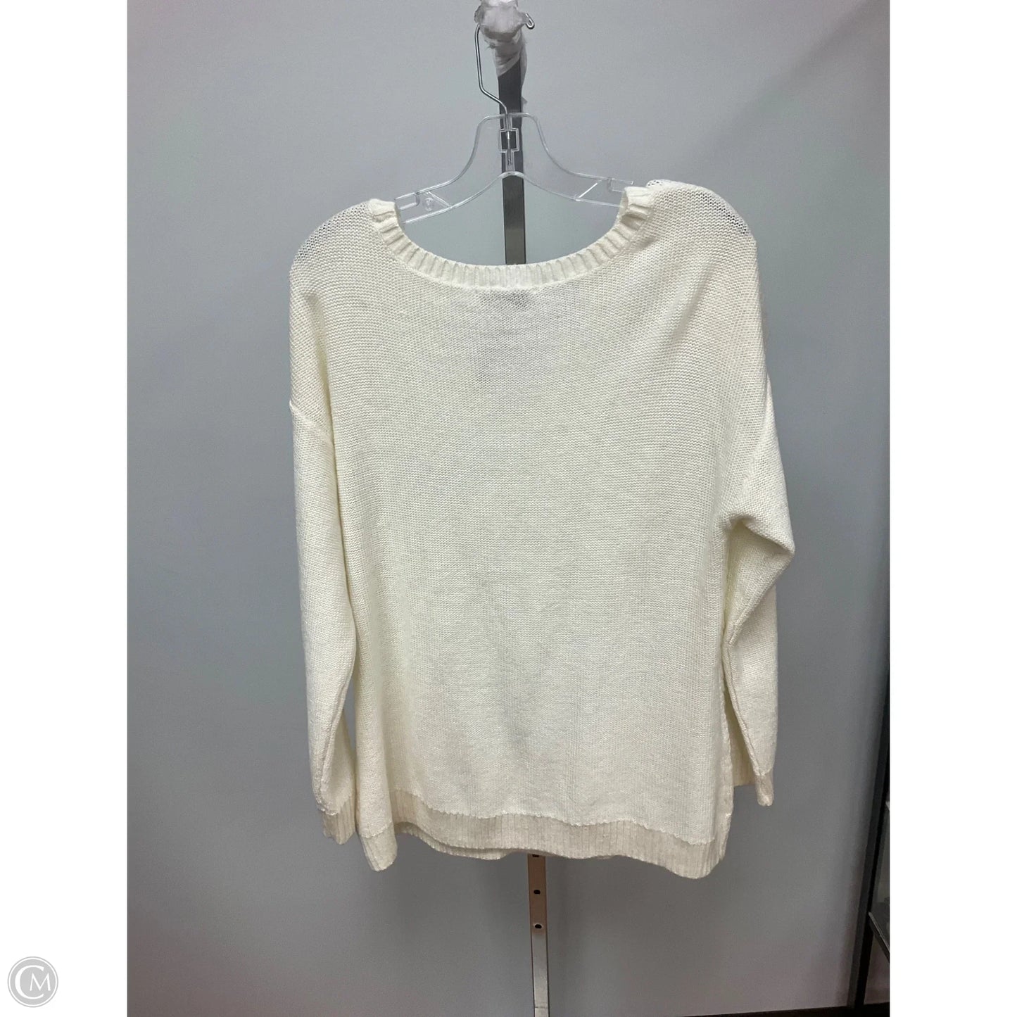 Sweater By Christopher And Banks In Cream, Size: Xl