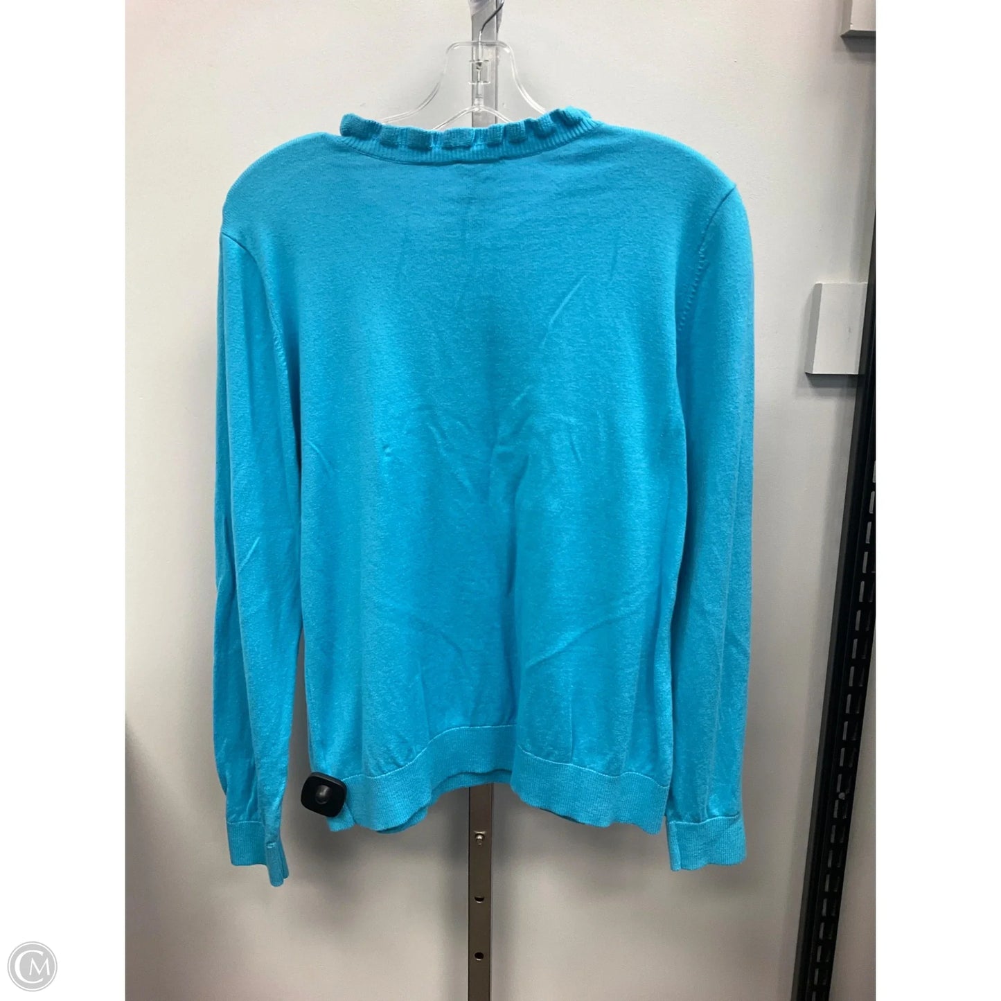 Sweater By Talbots In Aqua, Size: L