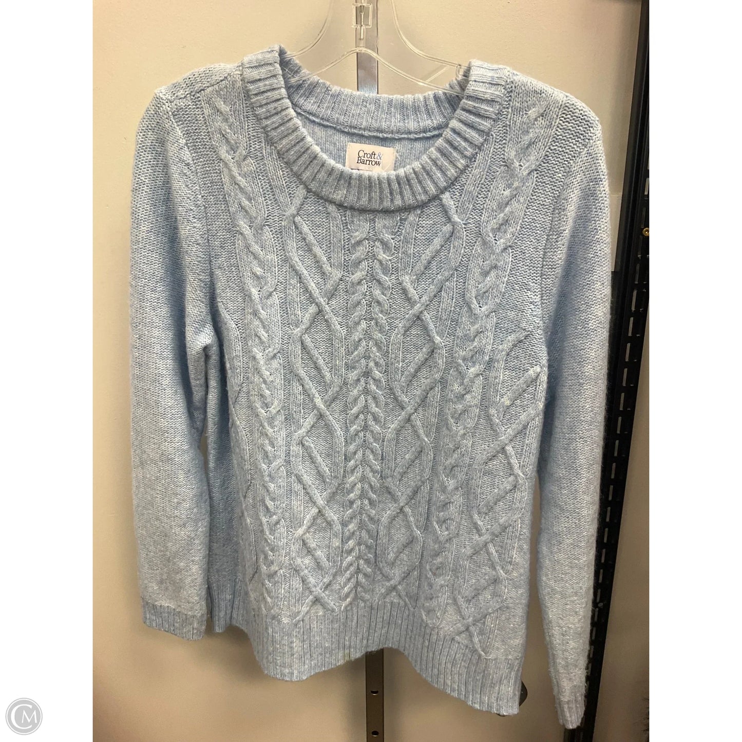 Sweater By Croft And Barrow In Blue, Size: Lp