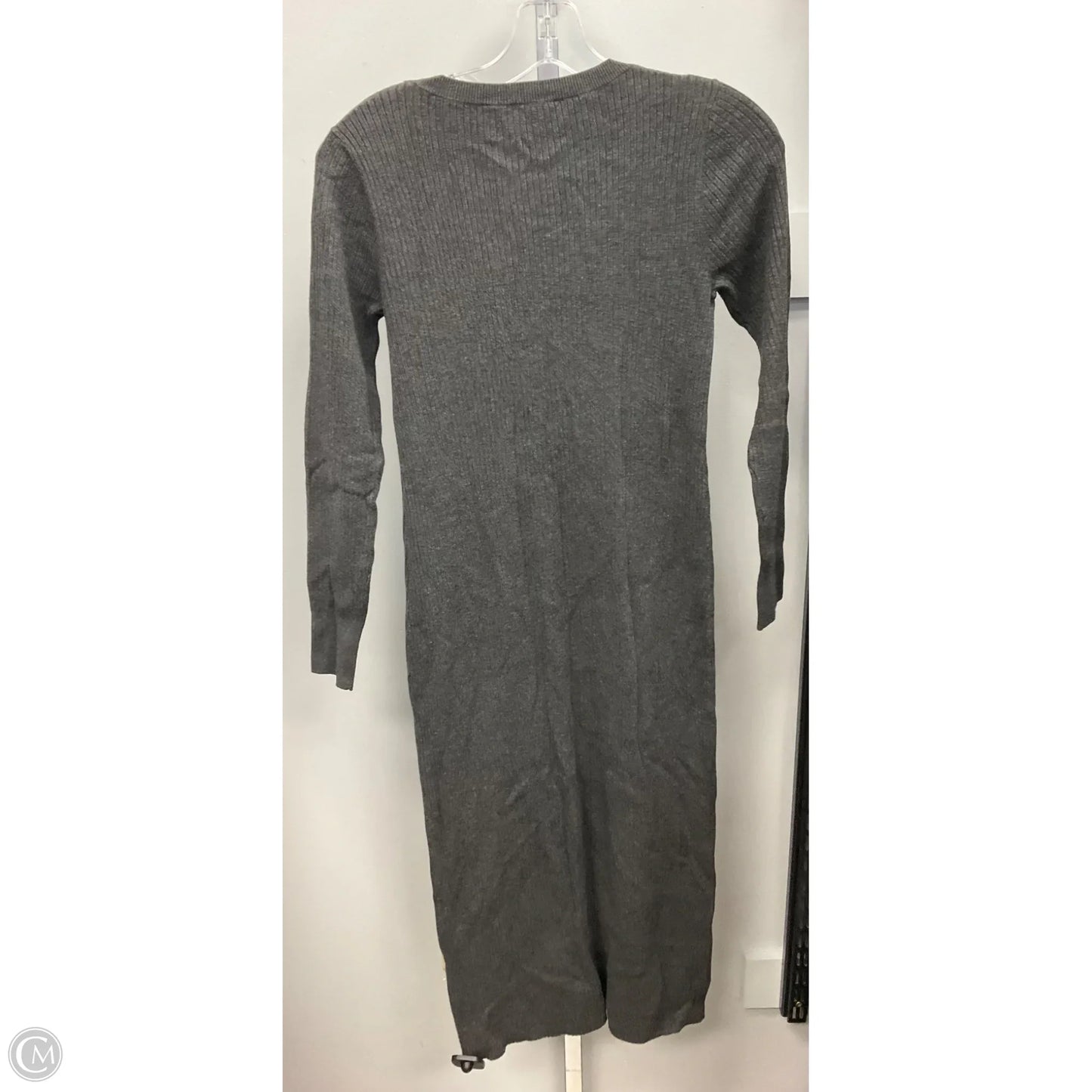 Dress Sweater By Logg In Grey, Size: S