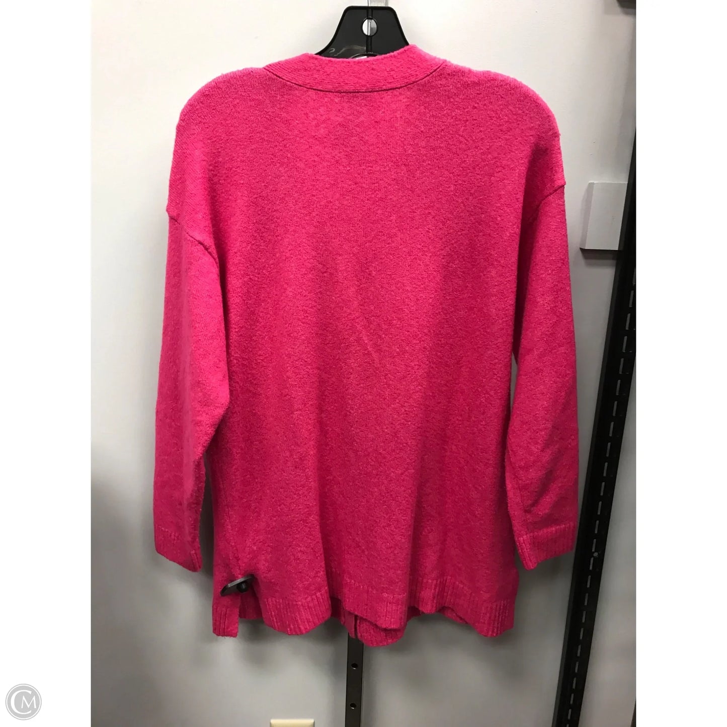Sweater Cardigan By Talbots In Pink, Size: L