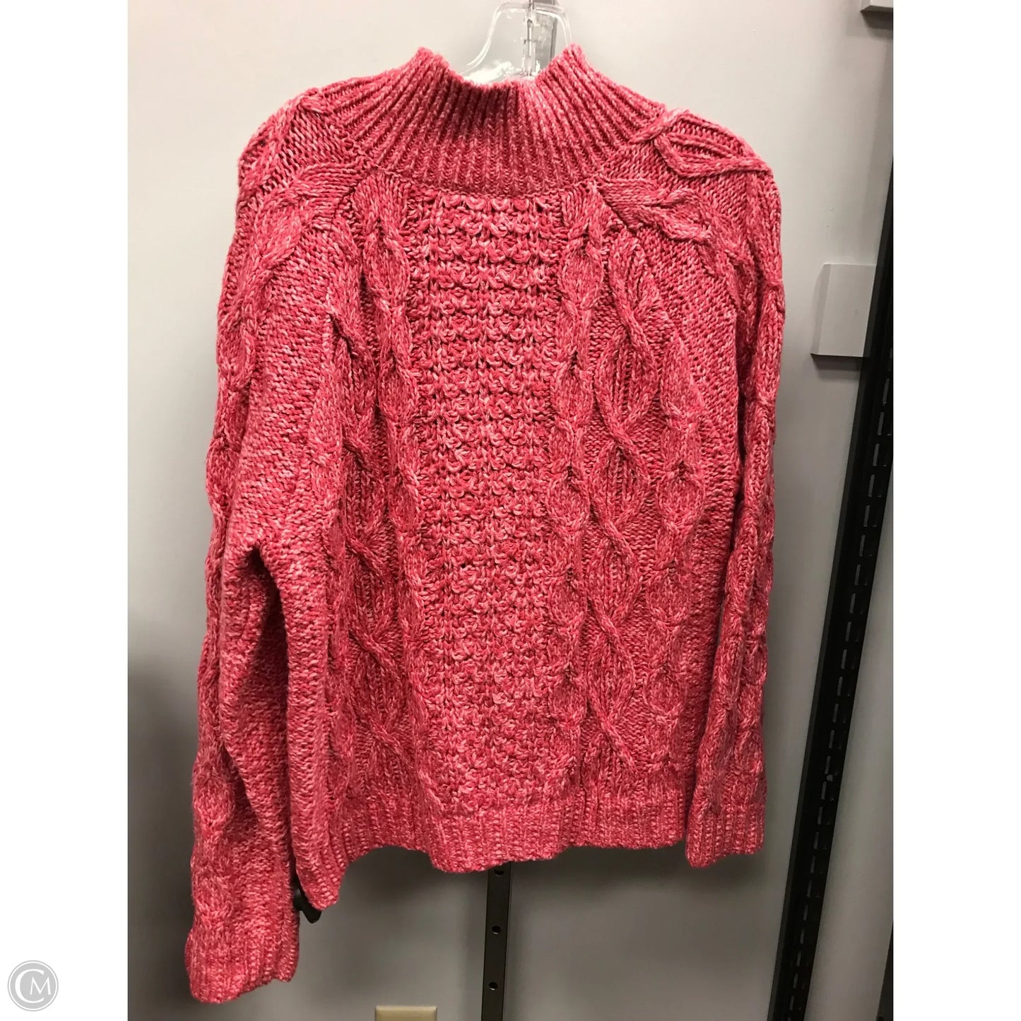 Sweater By Talbots In Pink, Size: L