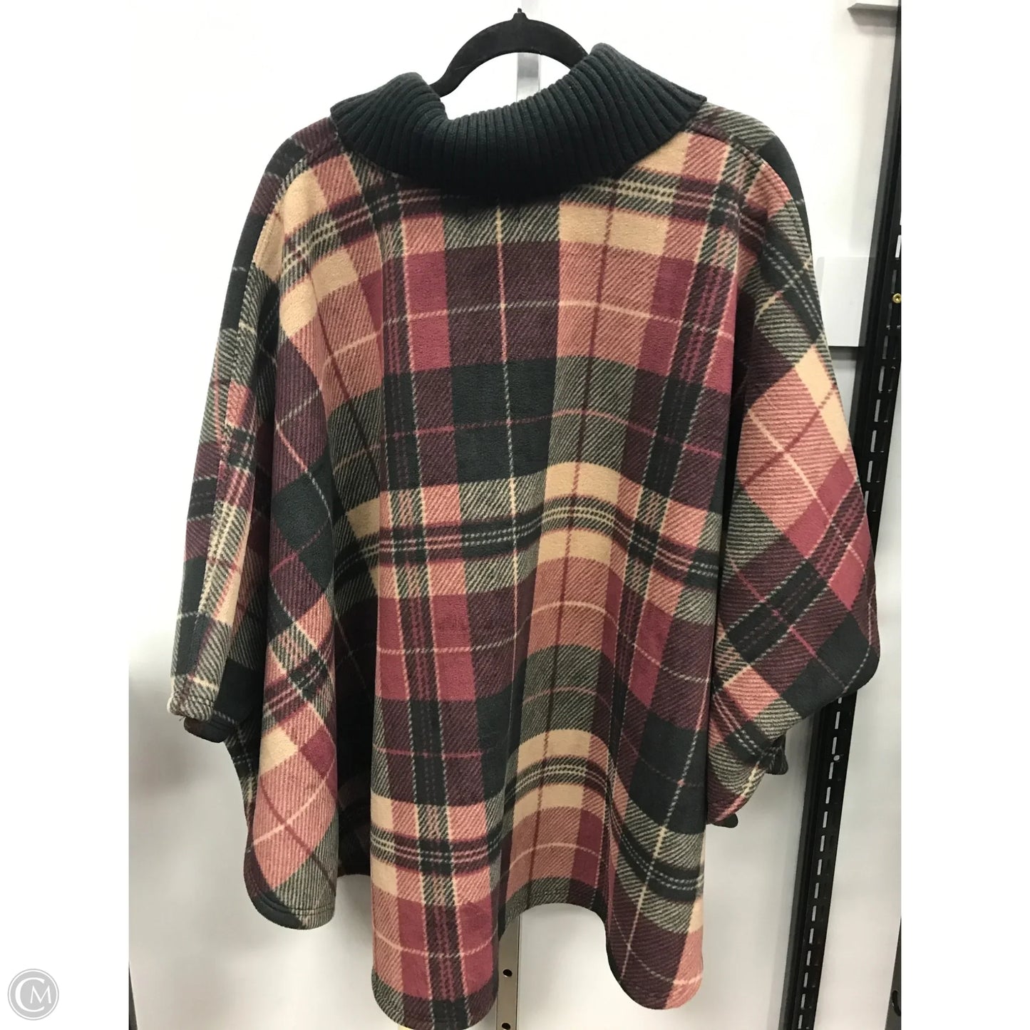 Poncho By Rachel Roy In Plaid Pattern, Size: Osfm