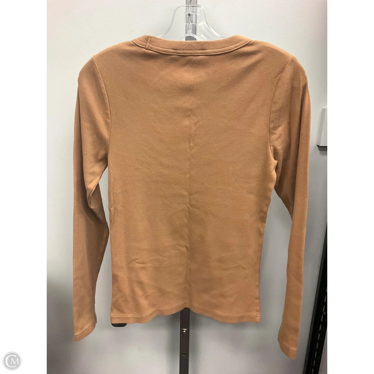 Top Long Sleeve By Banana Republic In Brown, Size: M