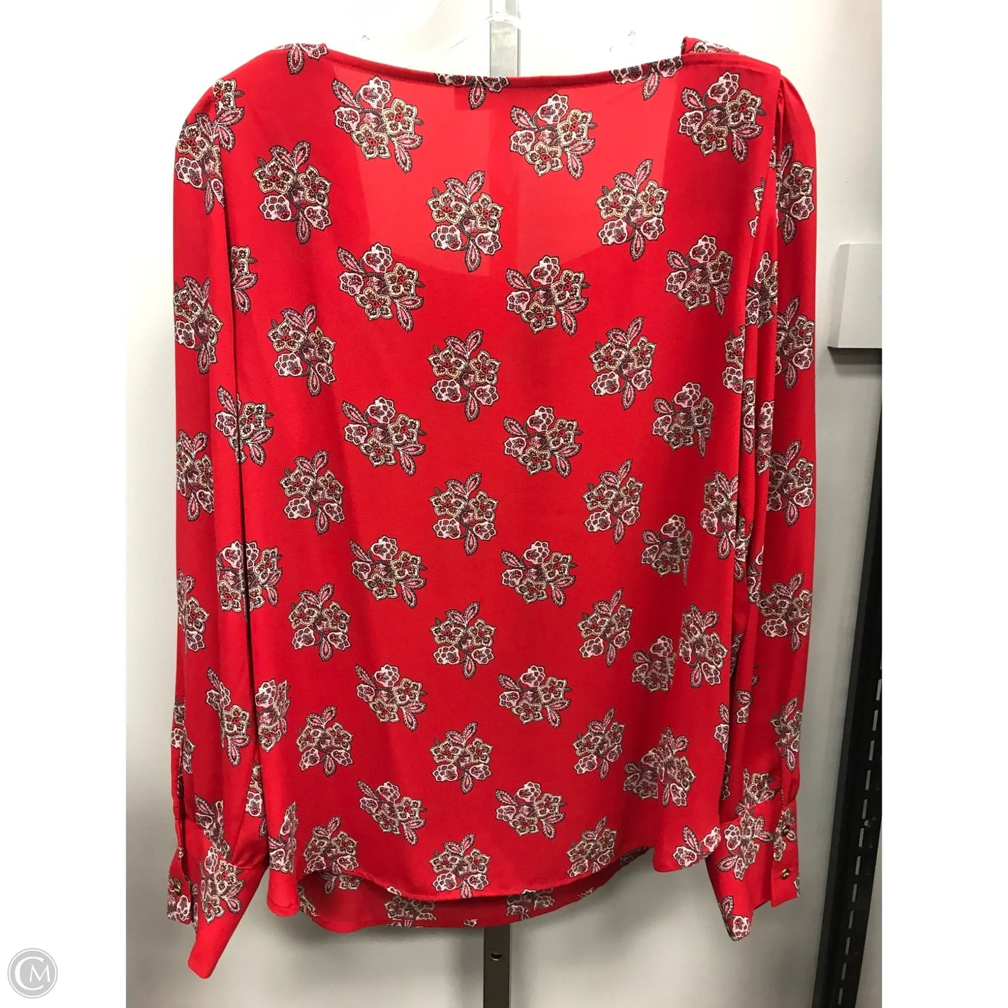 Top Long Sleeve By Loft In Red, Size: M