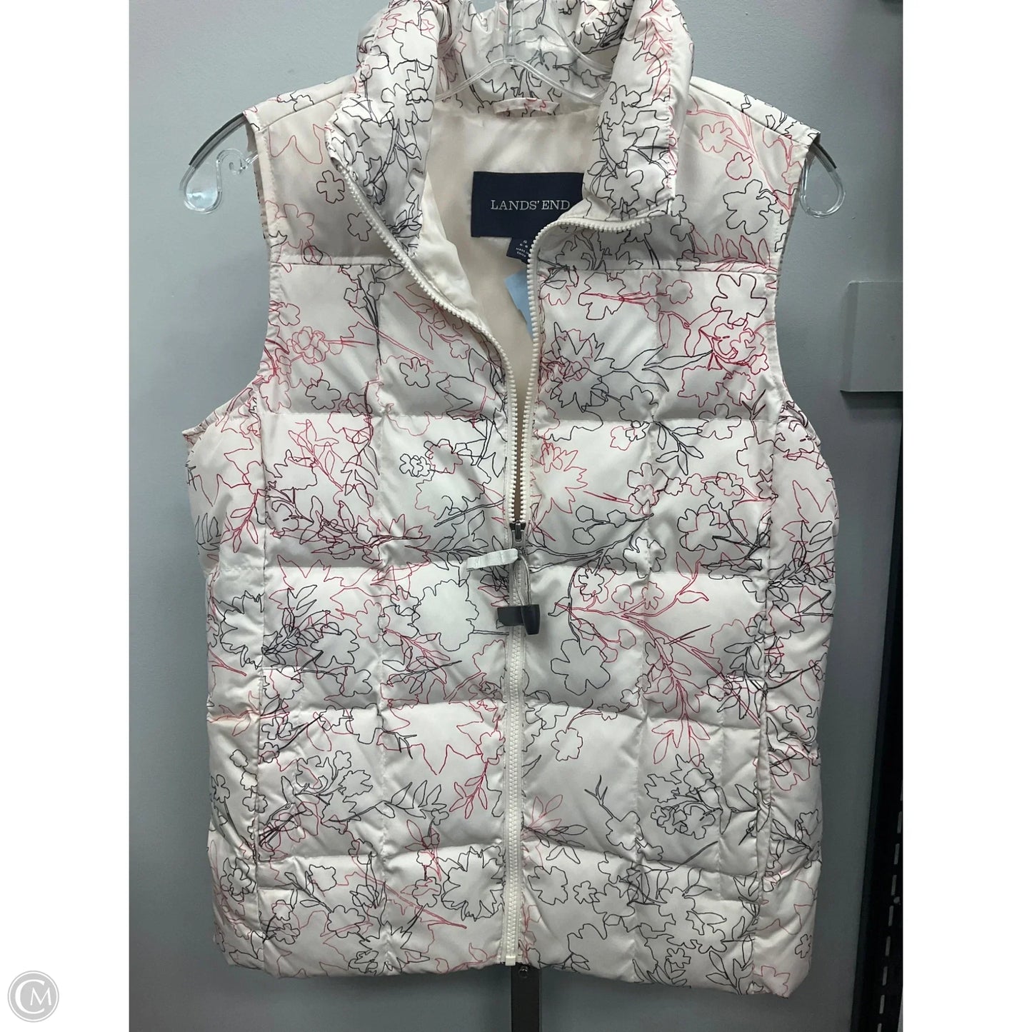 Vest Puffer & Quilted By Lands End In Cream, Size: S