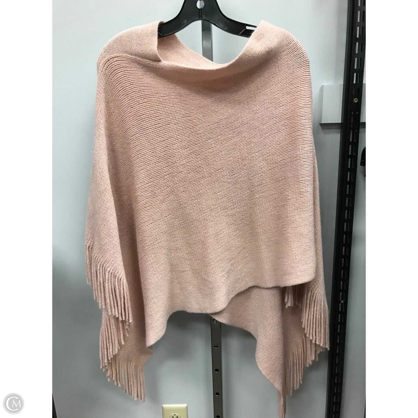 Poncho By Mia&Tess In Pink & Silver, Size: Osfm