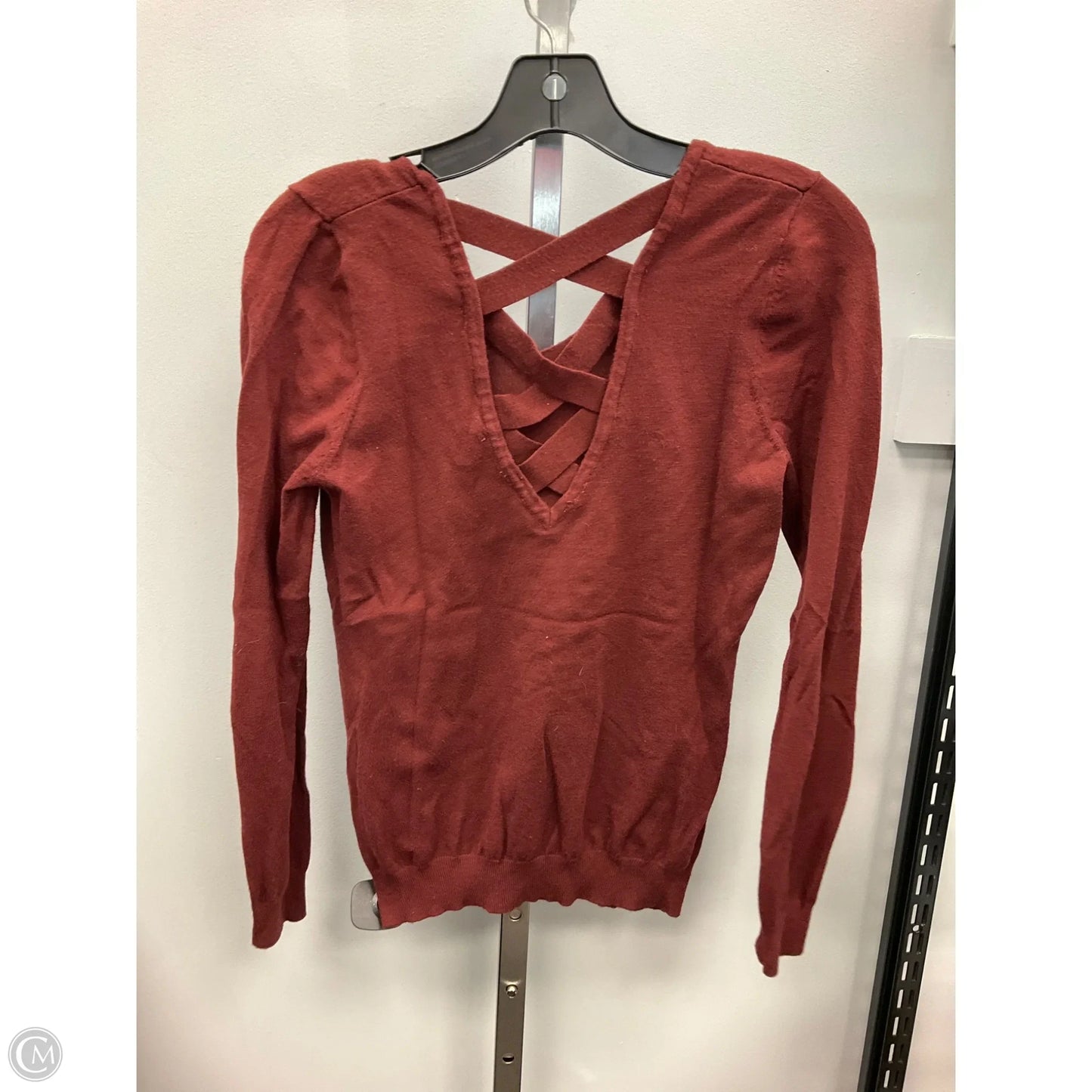 Top Long Sleeve By Love Ellie In Brown, Size: S
