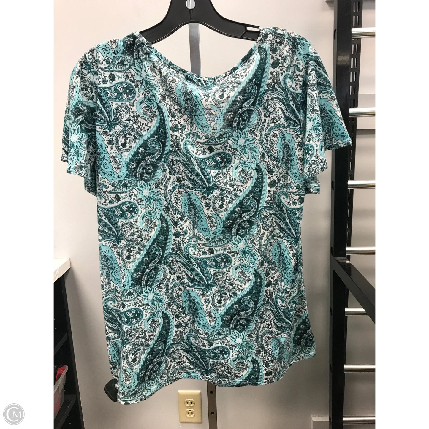 Top Short Sleeve By Cmc In Green, Size: Xl